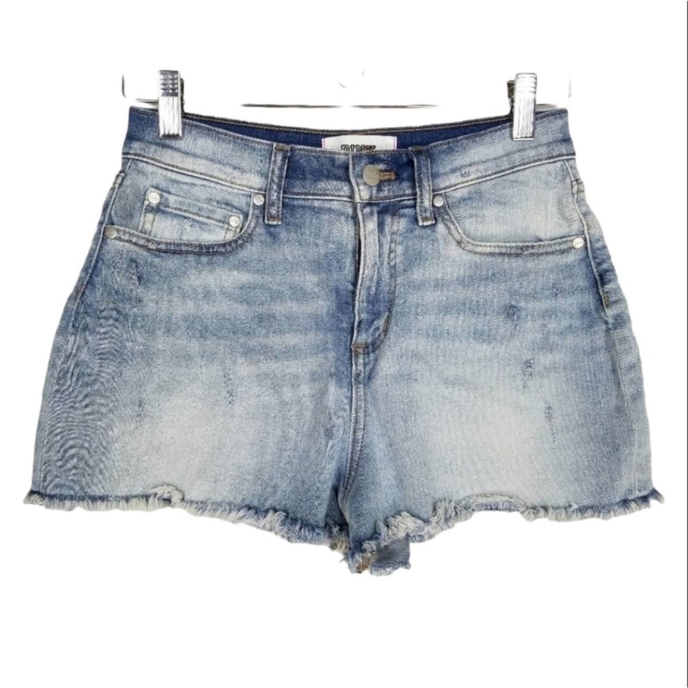 PINK Victoria Secret Super High Mom Waist Jean Shorts Size 4